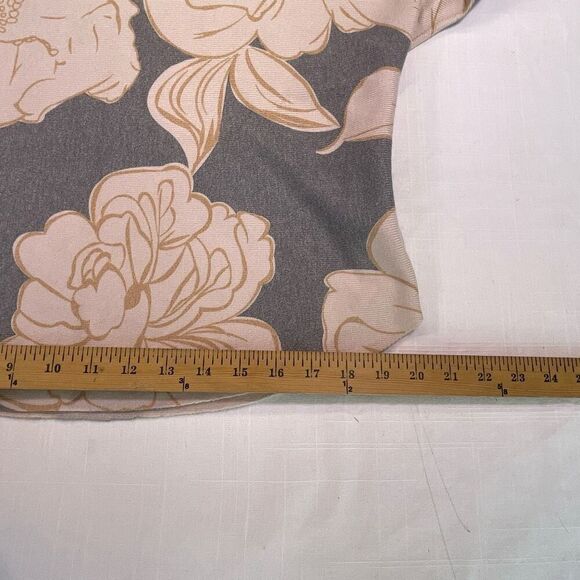 Sioni Blue White Rayon Blend Dolman Sleeve Knit Floral Pullover Sweater Size XL - Picture 7 of 9